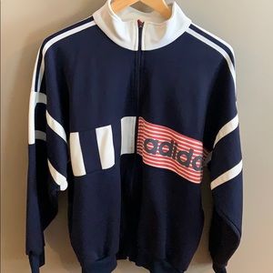 M Men’s Adidas Vintage (D5 F174) Zip-Up Sweatshirt